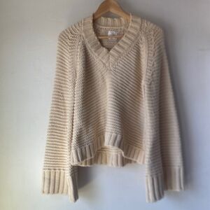 NWT Anine Bing XS Bell Sleeve Knit Sweater